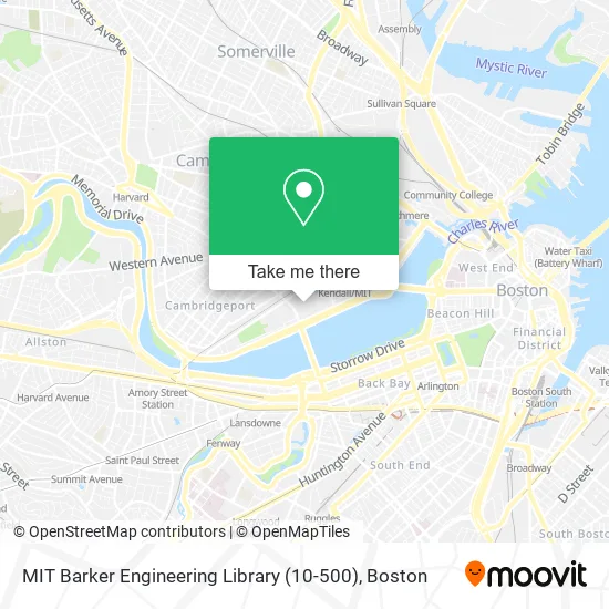 Mapa de MIT Barker Engineering Library (10-500)