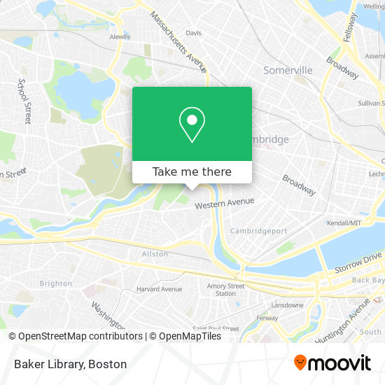 Mapa de Baker Library