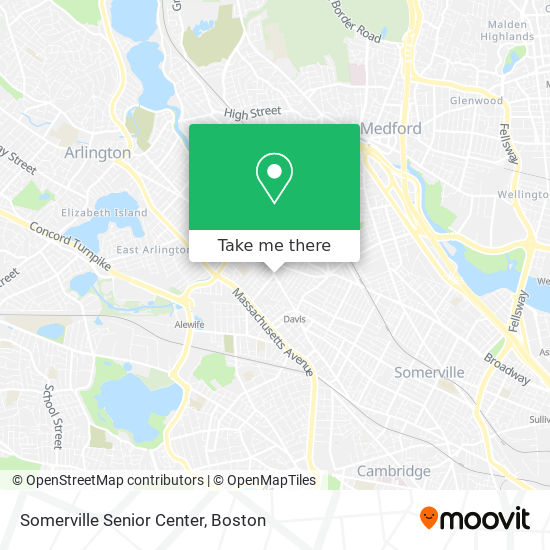 Somerville Senior Center map