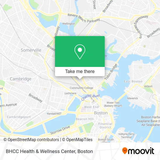 BHCC Health & Wellness Center map