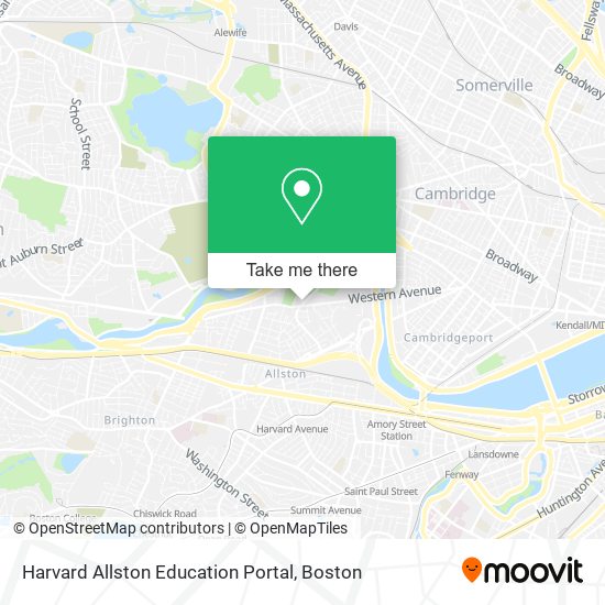 Mapa de Harvard Allston Education Portal