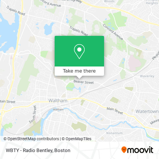 WBTY - Radio Bentley map