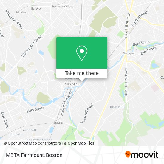 MBTA Fairmount map