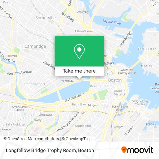 Longfellow Bridge Trophy Room map