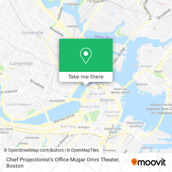 Chief Projectionist's Office Mugar Omni Theater map