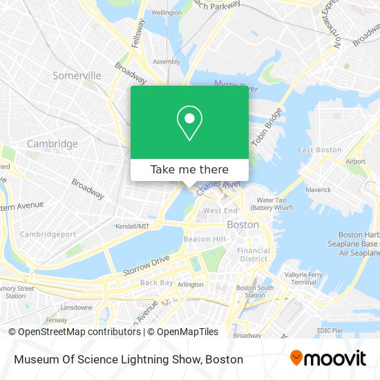 Museum Of Science Lightning Show map