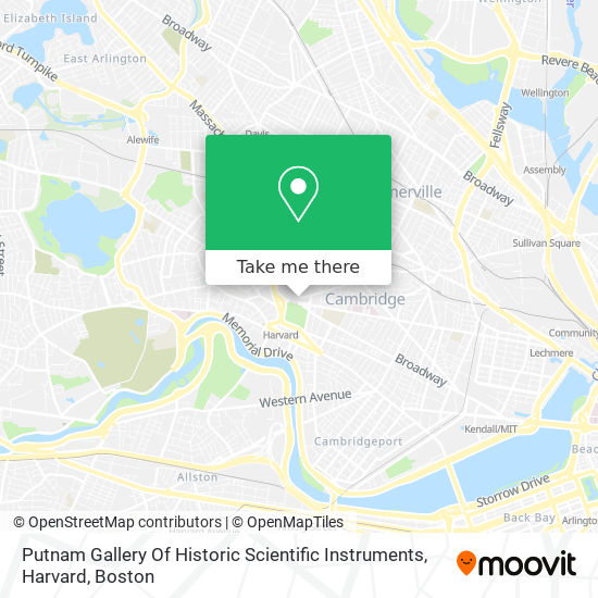 Putnam Gallery Of Historic Scientific Instruments, Harvard map