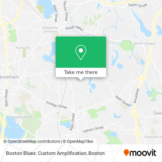 Mapa de Boston Blues: Custom Amplification