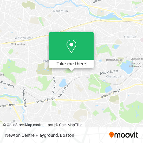 Mapa de Newton Centre Playground