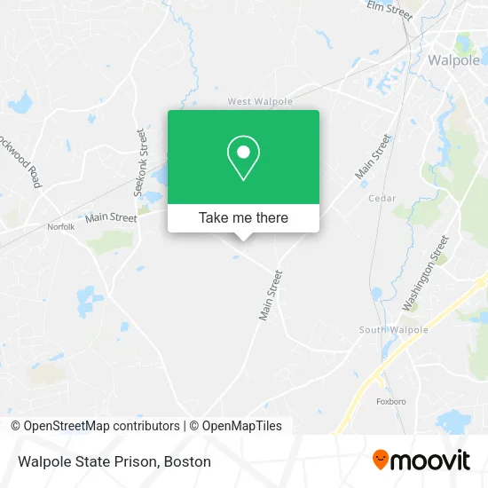 Walpole State Prison map