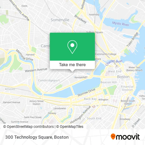 Mapa de 300 Technology Square