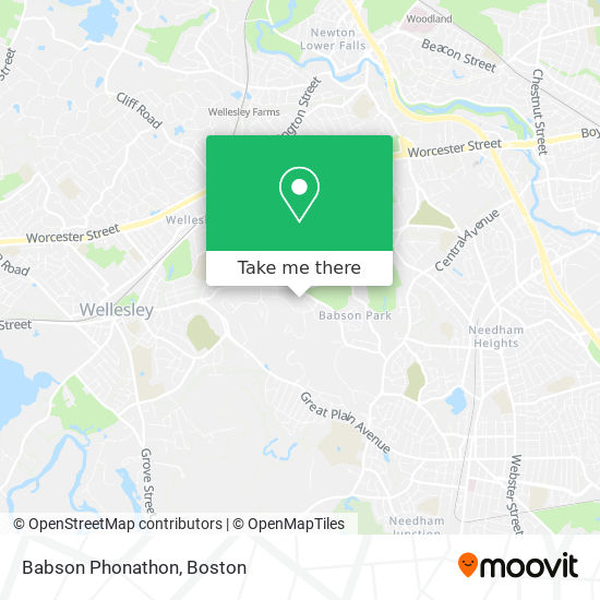 Mapa de Babson Phonathon