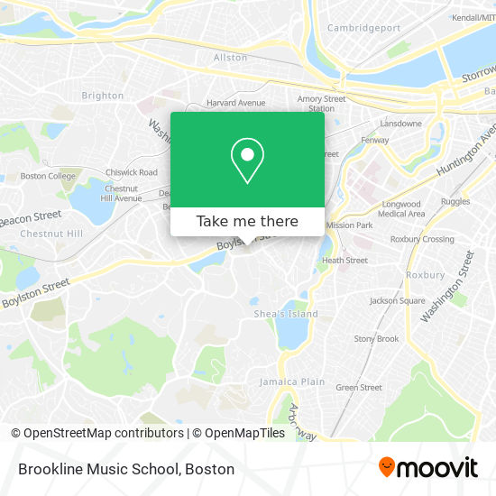 Mapa de Brookline Music School