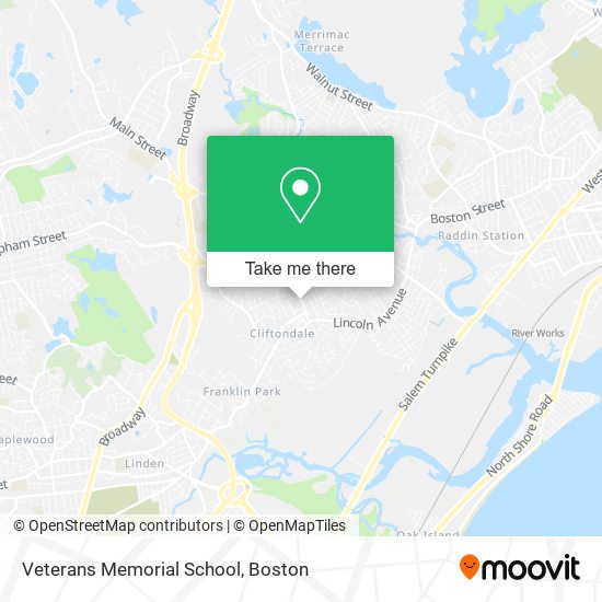 Veterans Memorial School map