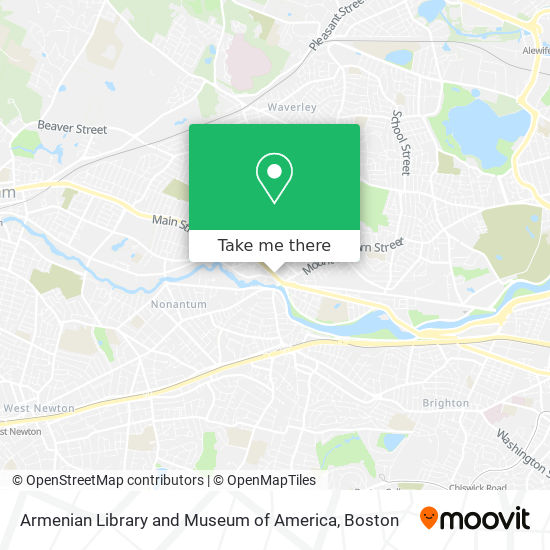 Armenian Library and Museum of America map