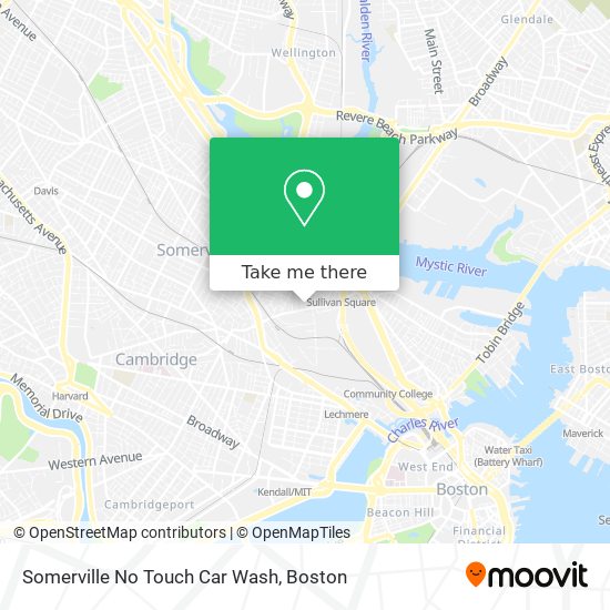 Somerville No Touch Car Wash map