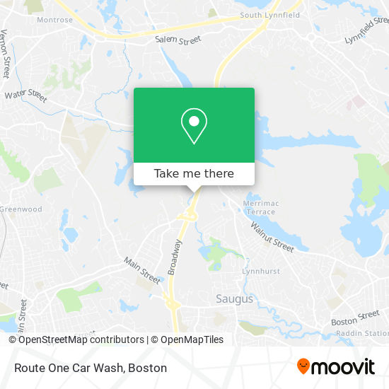 Route One Car Wash map