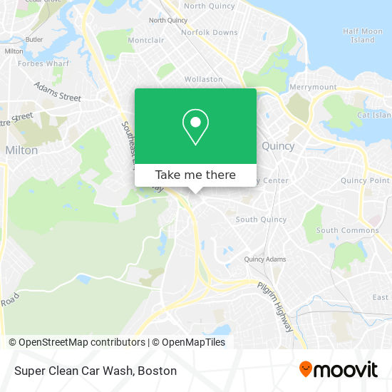 Super Clean Car Wash map