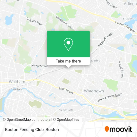 Boston Fencing Club map