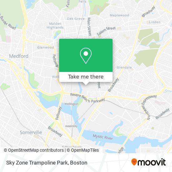 Sky Zone Trampoline Park map
