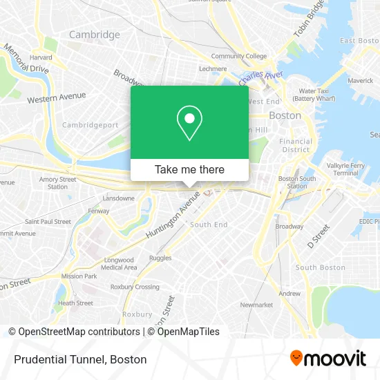 Prudential Tunnel map