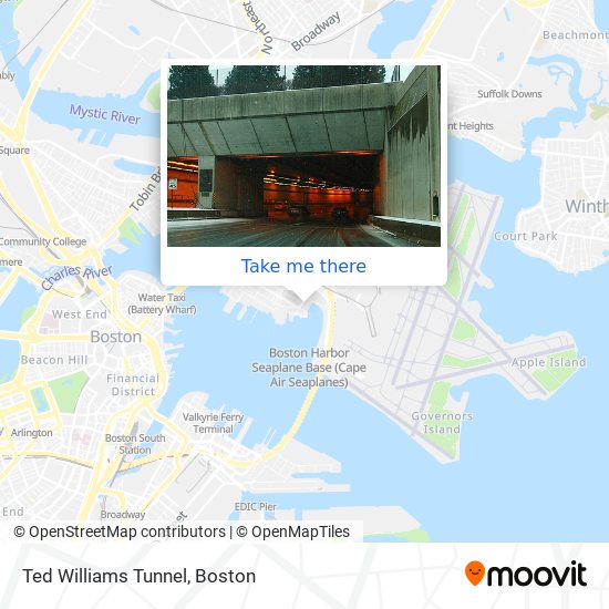 Ted Williams Tunnel map