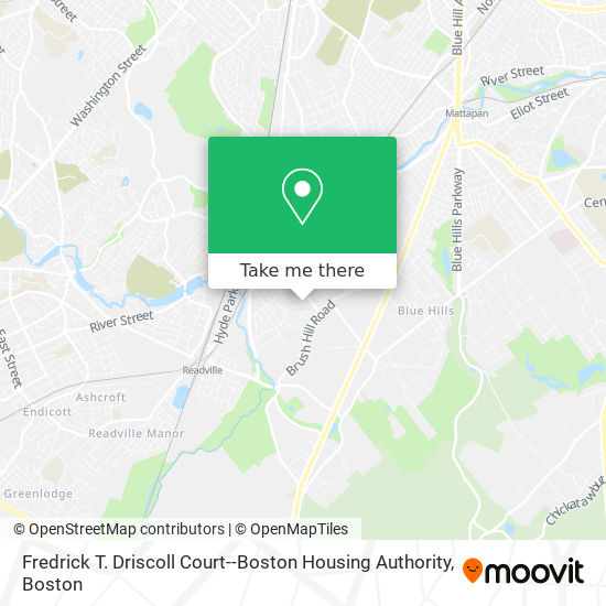 Fredrick T. Driscoll Court--Boston Housing Authority map