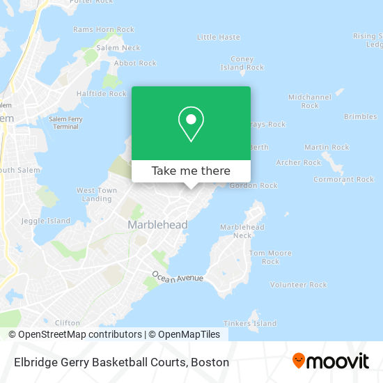 Elbridge Gerry Basketball Courts map