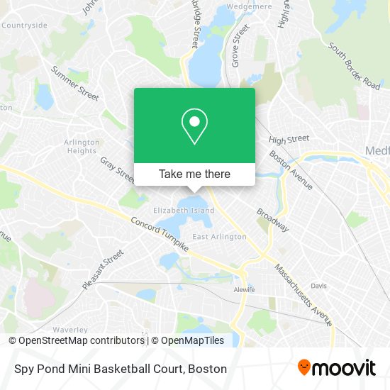 Spy Pond Mini Basketball Court map