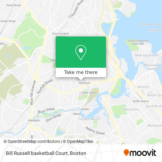 Bill Russell basketball Court map