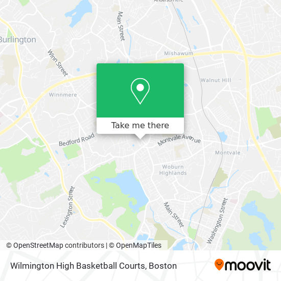 Mapa de Wilmington High Basketball Courts