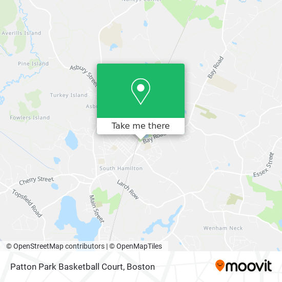 Patton Park Basketball Court map
