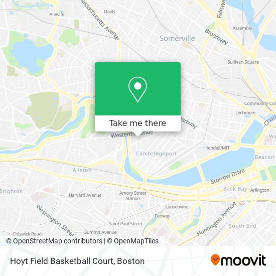 Hoyt Field Basketball Court map