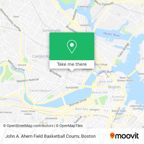 Mapa de John A. Ahern Field Basketball Courts