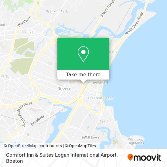 Mapa de Comfort Inn & Suites Logan International Airport