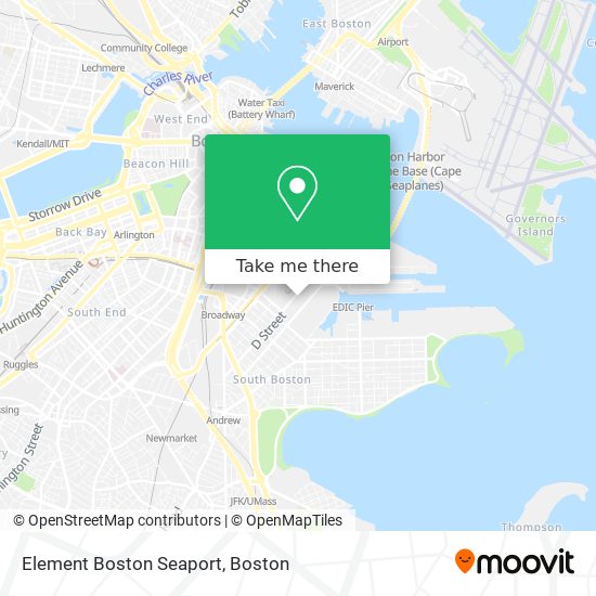 Element Boston Seaport map