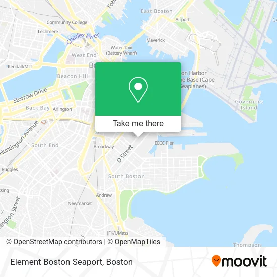 Mapa de Element Boston Seaport