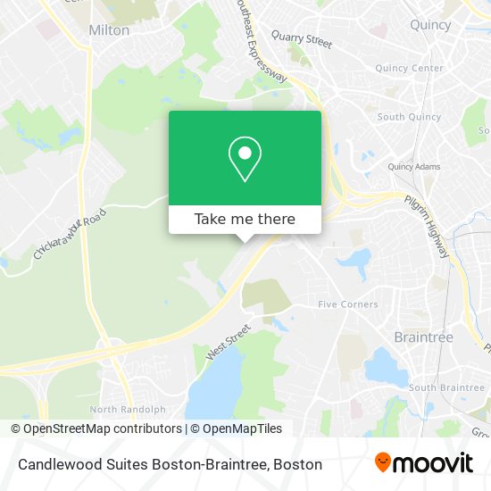 Candlewood Suites Boston-Braintree map