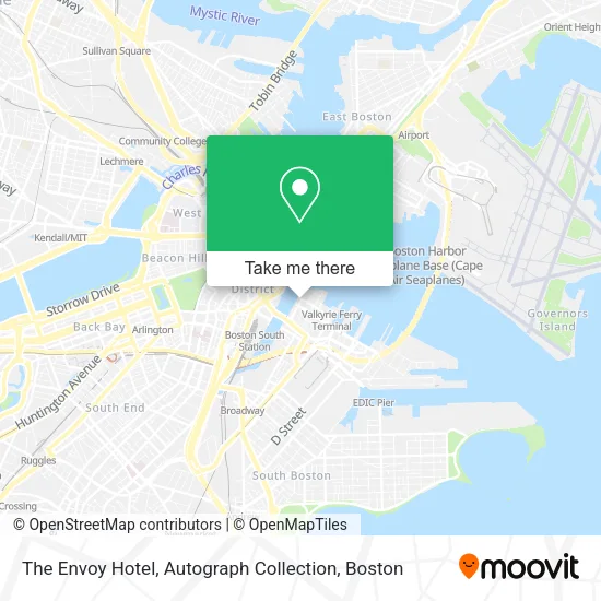 The Envoy Hotel, Autograph Collection map