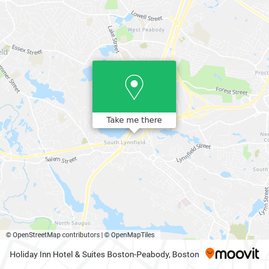 Mapa de Holiday Inn Hotel & Suites Boston-Peabody