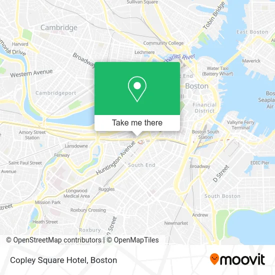 Copley Square Hotel map