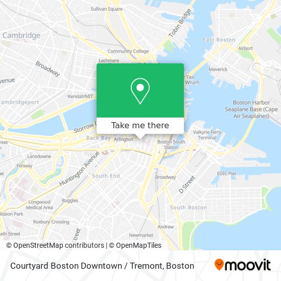 Mapa de Courtyard Boston Downtown / Tremont