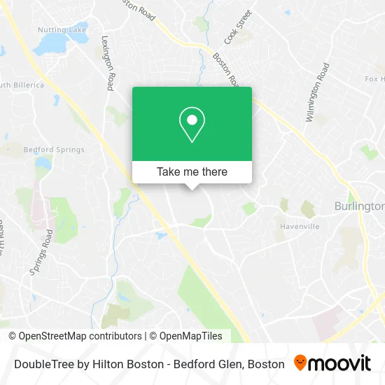 DoubleTree by Hilton Boston - Bedford Glen map