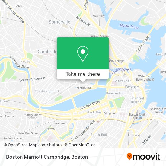 Mapa de Boston Marriott Cambridge