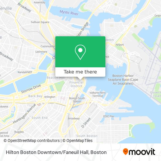 Hilton Boston Downtown / Faneuil Hall map