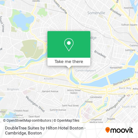 DoubleTree Suites by Hilton Hotel Boston - Cambridge map