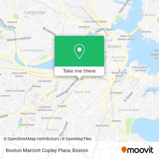 Mapa de Boston Marriott Copley Place