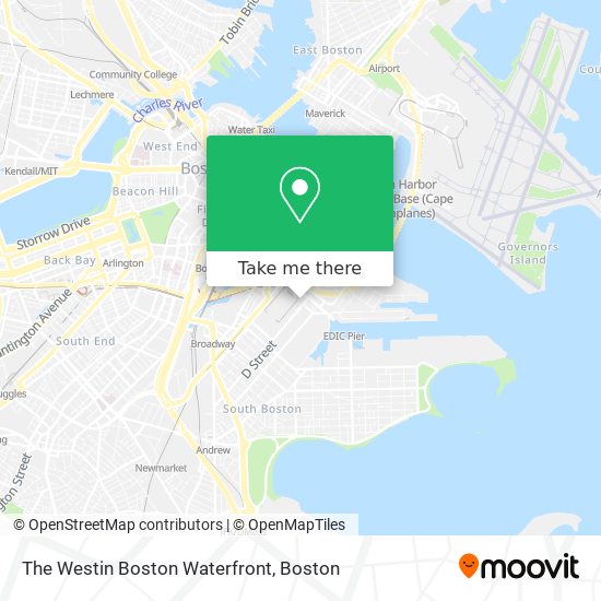 Mapa de The Westin Boston Waterfront