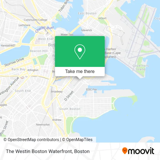 The Westin Boston Waterfront map