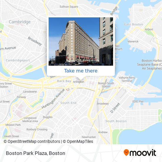 Mapa de Boston Park Plaza